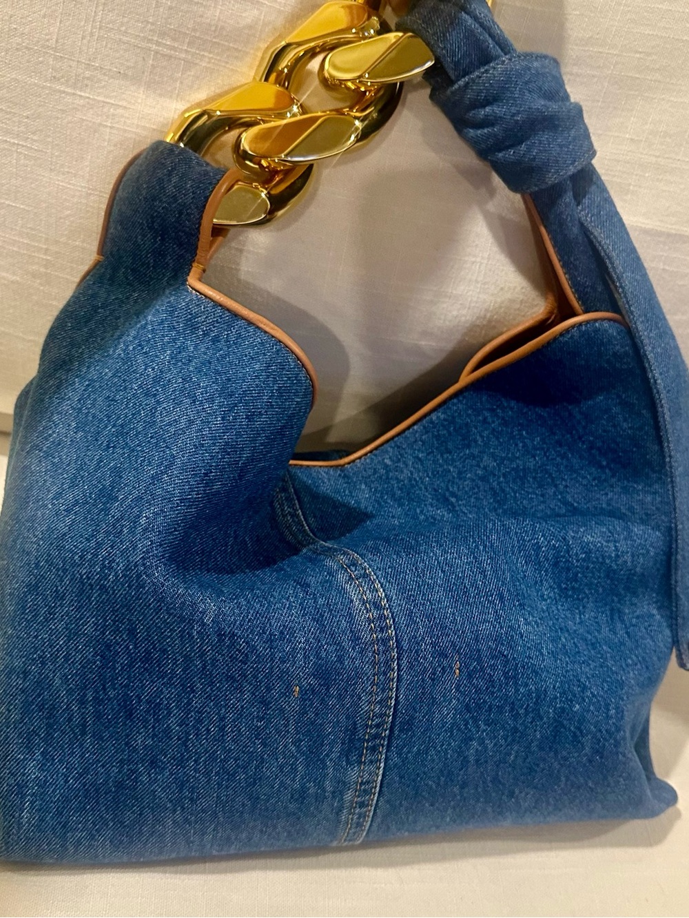 JW Anderson Blue Denim Chain Bag - Picture 7 of 10